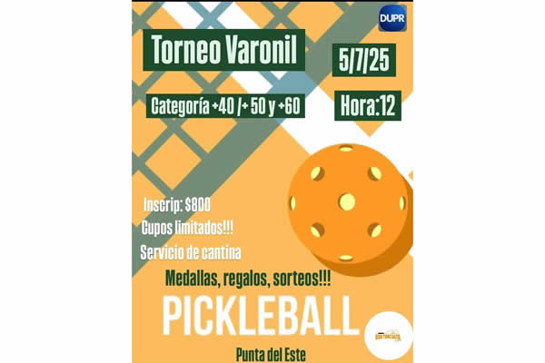 Torneo Masculino de Pickleball Punta del Este en Don Torcuato